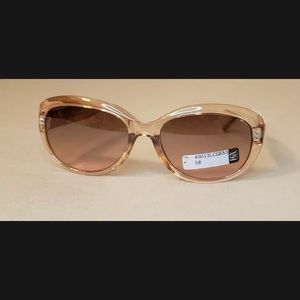 Sunglasses With Rhinestone Accents On Temples